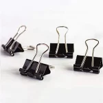 Deluxe Black Binder Clips, 15mm, 12clips/pack