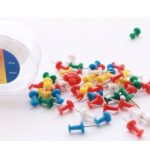 Modest Assorted Colors Push Pin 50-box