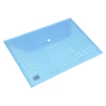 Deluxe Document Bag "My Clear Bag" A4, 12/pack, Blue