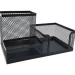 Deluxe Metal Mesh Desktop Organizer, Black