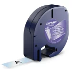 Dymo LetraTag Plastic Tape, 12mm X 4m, [Clear - 12267]