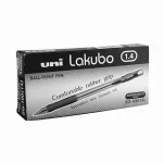 Uni Lakubo Ballpoint Pen 1.4mm, Black, 12 pcs/Box