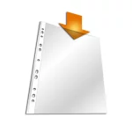 Durable 2660 Transparent Punched Pockets A4, 100/box