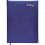 Undated Diary Executive Padded Cover - Blue (FSDI-121BL)
