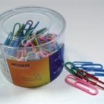 Modest Colored Paper Clips, Assorted Colors, 28mm, 100clips-pack