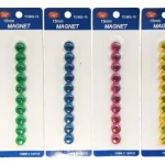 Deluxe Magnetic Button, 1.5cm, 10pcs-pack, assorted Colors