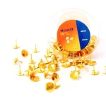 Modest Golden Color Thumb Tacks 100-pack